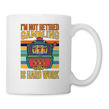 Casino Gambling Slot Machine Card Game - Mug - white - Right