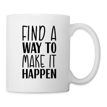 Citations de motivation inspirantes Dictons - Mug blanc - blanc - Droite