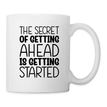 Citations de motivation inspirantes Dictons - Mug blanc - blanc - Droite