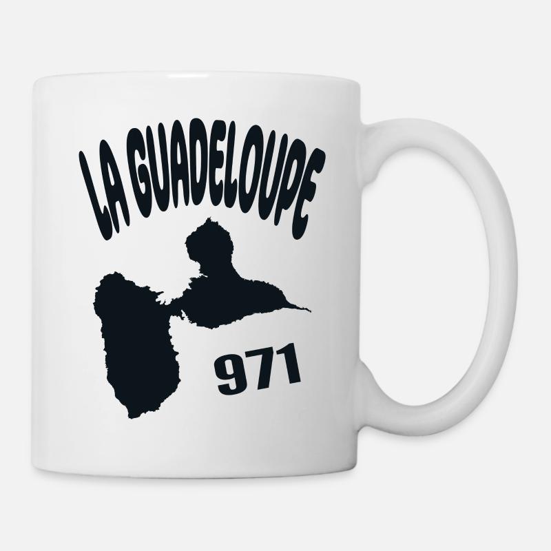 Belle idee cadeau carte de la guadeloupe 971 gwada - Mug blanc - blanc