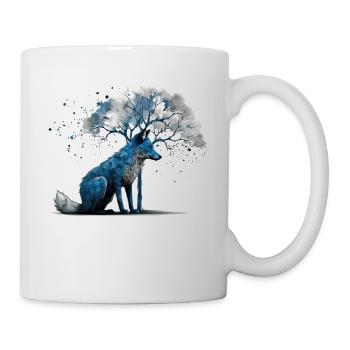 Fuchs Tierliebhaber Geschenk Wildtier Tier Motiv - Tasse - Weiß - Rechts