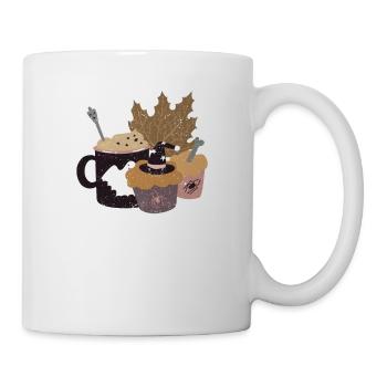 Horror Autumn Coffee Pumpkin Spice Latte Iced - Mug - white - Right