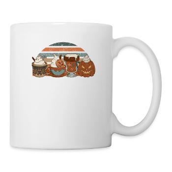 Horror Autumn Coffee Pumpkin Spice Latte Iced - Mug - white - Right