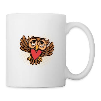 J’aime vraiment les hiboux, d’accord? Nuit nocturne des oiseaux - Mug blanc - blanc - Droite