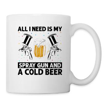 Car painter offer for coachbuilders - Mug - white - Right
