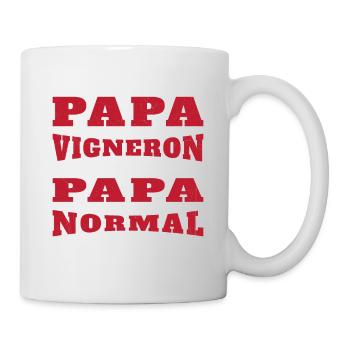 Je Suis un Papa Vigneron / Homme Vigneron Cadeau - Mug blanc - blanc - Droite