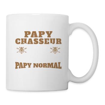 Un Papy Chasseur comme un Papy Normal Cadeau Drôle - Mug blanc - blanc - Droite