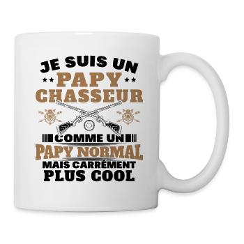 Un Papy Chasseur comme un Papy Normal Cadeau Drôle - Mug blanc - blanc - Droite