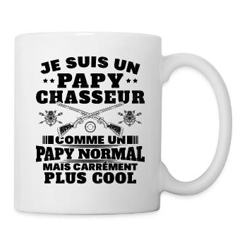 Un Papy Chasseur comme un Papy Normal Cadeau Drôle - Mug blanc - blanc - Droite