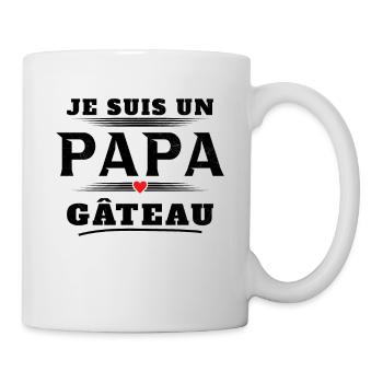 Homme Un Papa Gâteau Pâtisserie Humour Cadeau Noël - Mug blanc - blanc - Droite