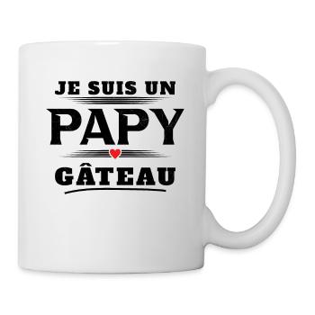 Homme Un Papy Gâteau Pâtisserie Humour Cadeau Noël - Mug blanc - blanc - Droite