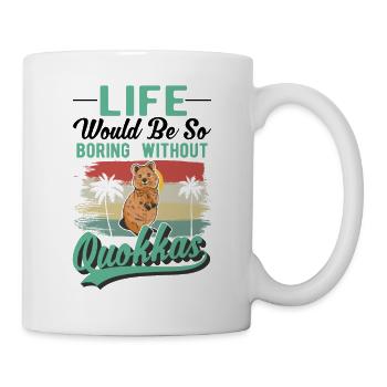 Quokka Gift Kangourou à queue courte - Mug blanc - blanc - Droite