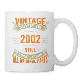 Classic 2002 - 21st Birthday 21 Year Old Vintage - Mug - white - Right
