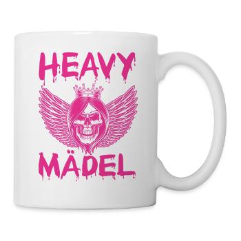 Biker Rocker, Heavy Rock, Punk, Hard Girl Metal - Tasse - Weiß - Rechts