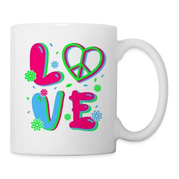 80s Retro CostumeTheme Party Costume 90s Party - Mug - white - Right