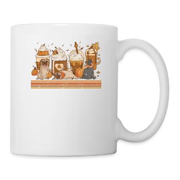 Autumn Coffee Mug Pug Lover Pumpkin Spice - Mug - white - Right
