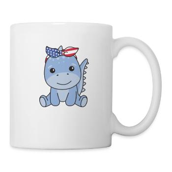 July 4 American Dino for Kids USA - Mug - white - Right