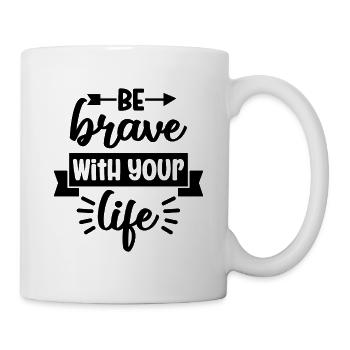 Citations de motivation inspirantes Dictons - Mug blanc - blanc - Droite