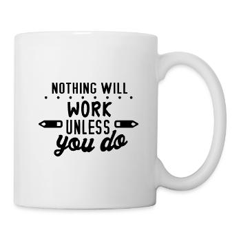 Citations de motivation inspirantes Dictons - Mug blanc - blanc - Droite