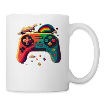 Gaming Konsole PC Zockerin Mädchen Gamer Girl - Tasse - Weiß - Rechts