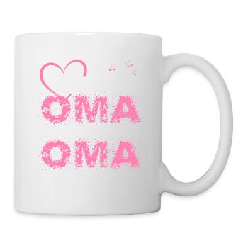 Schlager Oma wie eine normale Oma nur cooler - Tasse - Weiß - Rechts