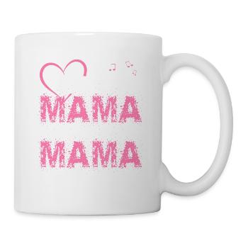 Schlager Mama wie eine normale Mama nur cooler - Tasse - Weiß - Rechts