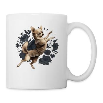 Chihuahua | Ballerina | Ballet | Dance | Dancing | - Tasse - Weiß - Rechts