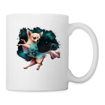 Chihuahua | Ballerina | Ballet | Dance | Dancing | - Tasse - Weiß - Rechts