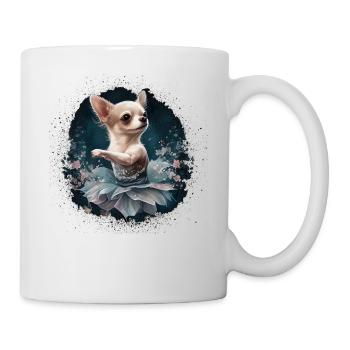 Chihuahua | Ballerina | Ballet | Dance | Dancing | - Tasse - Weiß - Rechts