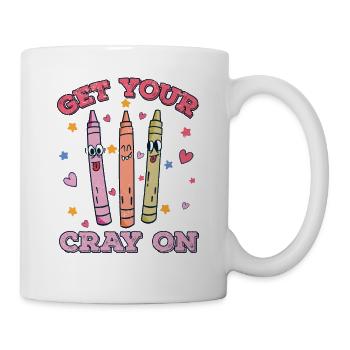 Enseignante au primaire Éducatrice de maternelle - Mug blanc - blanc - Droite