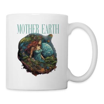 Respektier Muttererde Unseren Planeten Natur - Tasse - Weiß - Rechts