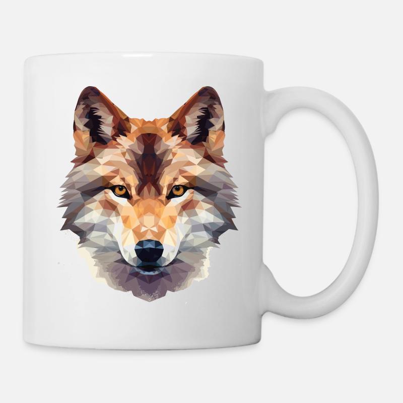 Renard géométrique - Mug blanc - blanc