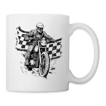 Motorcross Biker Motorrad Enduro Motorcross Dirt - Tasse - Weiß - Rechts