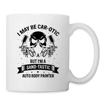 Car painter offer for coachbuilders - Mug - white - Right
