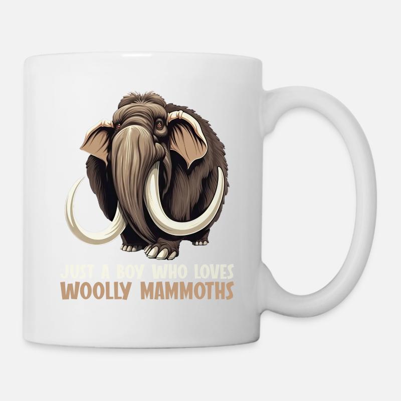 Ich mag halt einfach Mammuts Mammut - Tasse - Weiß