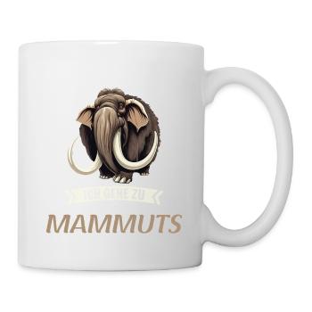 Ich mag halt einfach Mammuts Mammut - Tasse - Weiß - Rechts