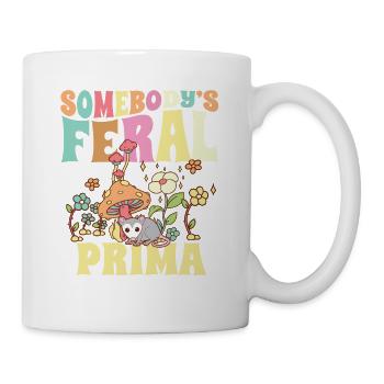 Somebody's Feral Prima Spanish Cousin Wild Family - Mug - white - Right