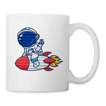 Voyage de fusée spatiale. Un cadeau pour les fans de l’espace - Mug blanc - blanc - Droite