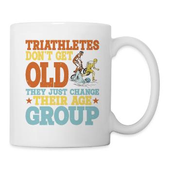 Triathletes Don't Get Old 2 - Mug - white - Right