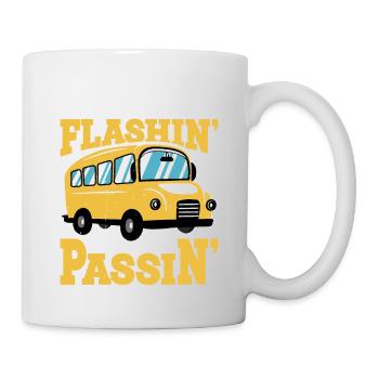 When The Lights Are Flashin' Don't Be Passin' 2 - Tasse - Weiß - Rechts