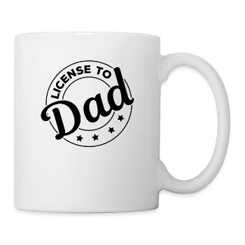 Licence à papa - Fête des pères Drôle de fête des pères - Mug blanc - blanc - Droite