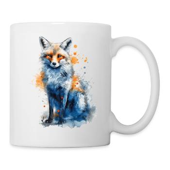 Fuchs Tierliebhaber Geschenk Wildtier Tier Motiv - Tasse - Weiß - Rechts