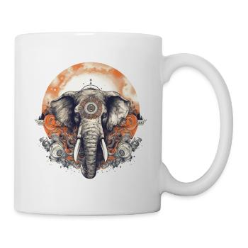 Elephant Animal Gift Africa Art - Mug - white - Right