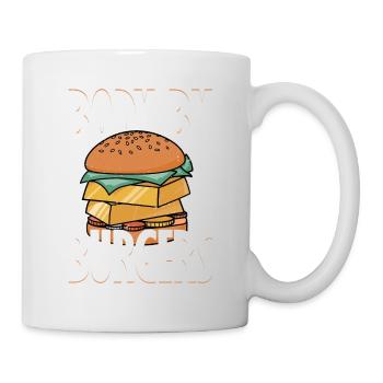 Body By Burgers Hamburger Food Meat Buns - Mug - white - Right