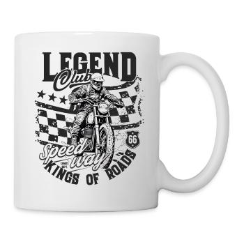 Motorcross Legend Speedway Enduro Dirt Bike - Tasse - Weiß - Rechts