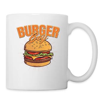 Burger Boy Meat Buns Food Hamburger - Mug - white - Right