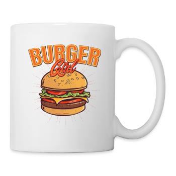 Burger Girl Meat Buns Food Hamburger - Mug - white - Right