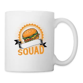 Burger Squad Hamburger Food Meat Buns - Mug - white - Right