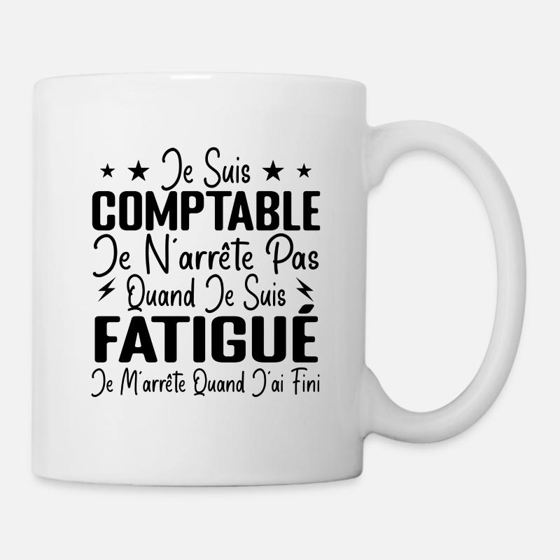 Humour Comptable Cadeau Comptable Motivation - Mug blanc - blanc