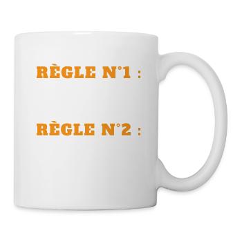 Humour Papa Maman Règles Cadeau - Mug blanc - blanc - Droite